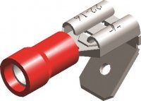 PVC INSULATED PIGGY BACK DISCONNECTORS RED 6.8X0.8 (50PCS)