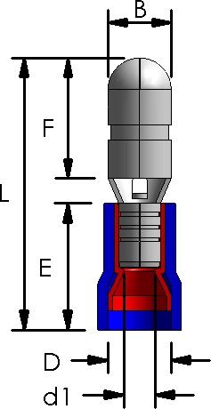 pvc kabelschoen 281 man rond blauw 50 100st pvc kabelschoen 281 man rond blauw 50 100st