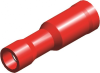 PVC KABELSCHOEN STANDAARD VROUW ROND ROOD 4MM (100)