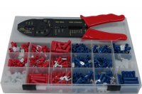 PVC PRE-INSUL TERMINALS + MULTI-TOOL 500 PCS (1PC)