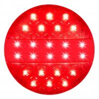 REAR LIGHT 12/24V 3 FUNCTIONS 140MM STF LED (1PC)