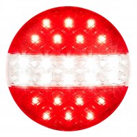REAR LIGHT 12/24V 3 FUNCTIONS 140MM STR LED (1PC)