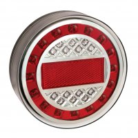 REAR LIGHT 12/24V 4 FUNCTIONS 125MM LED (1PC)