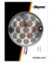 REAR LIGHT 3 FUNCTIONS 95MM 17LED (1PC)