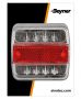 REAR LIGHT 4 FUNCTIONS 98X105MM 14LED (1PC)