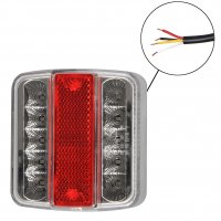 REAR LIGHT 4 FUNCTIONS 98X105MM 14LED (1PC)