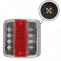 REAR LIGHT 4 FUNCTIONS 98X105MM 14LED + 5-PIN EC (1PC)
