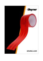 REFLECTEREND TAPE 3M ROOD 50MM/2M (1ST)