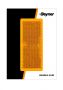 REFLECTOR ORANGE 82X36MM SELF ADHESIVE (2PC)