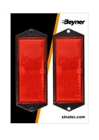 REFLECTOR RED 104X40MM SCREW FASTENING (2PC) REFLECTOR RED 104X40MM SCREW FASTENING (2PC)