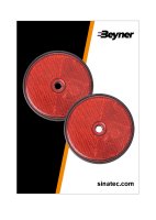 REFLECTOR RED 60MM SCREW FASTENING (2PC)