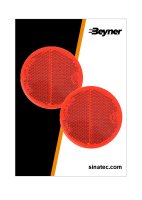 REFLECTOR RED 60MM SELF-ADHESIVE (2PC)