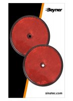 REFLECTOR RED 80MM SCREW FASTENING (2PC) REFLECTOR RED 80MM SCREW FASTENING (2PC)