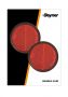 REFLECTOR ROOD 58MM ZELFKLEVEND MET GRONDPLAAT (2ST)