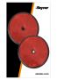 REFLECTOR ROOD 80MM SCHROEFBEVESTIGING (2ST)