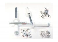 RIVETS ÉCLATÉS TÊTE PLATE RONDE AL/ST BLANC 4,0X25MM (250)
