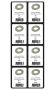 RONDELLES INLAY REMPLIES (1PC)