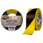 RUBAN AUTOCOLLANT HPX - JAUNE / NOIR 50MMX33M (1PC)