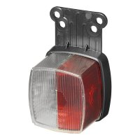 SIDE LIGHT RED / WHITE WITH REFLECTOR ON HOLDER 66X62MM (1PC)