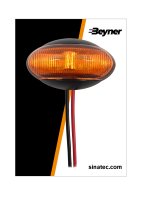 SIDE MARKER LAMP 10-30V ORANGE 60X34MM LED (1PC)