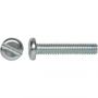 SLOTTED DRIVE PAN HEAD ZINC FINISH STEEL MACHINE SCREW #10-32 X 1/2