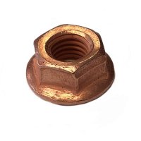 SLOTTED NUT 14441 COPPER PLATED M10X1,25 HEX14 (100)