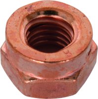SLOTTED NUT 14441 COPPER PLATED M10X1,50 HEX17 (100)