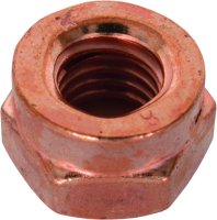 SLOTTED NUT 14441 COPPER PLATED M12X1,75 HEX17 (100)