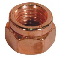 SLOTTED NUT 14441 COPPER PLATED M8X1,00 HEX12 (100)
