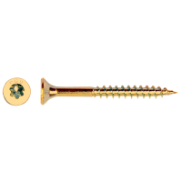 SPAANPLAATSCHROEF VERZONKEN KOP VOLDRAAD GEEL VERZINKT TX25 5X50/50 (200) SPAANPLAATSCHROEF VERZONKEN KOP VOLDRAAD GEEL VERZINKT TX25 5X50/50 (200)