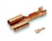 SPADE TERMINAL UNINSULATED FEMALE WITH BARB BRASS 0.5-1.5MM² 2.8X0.8 (100PCS)