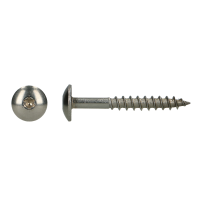 SS304 TRESPO TRUSS HEAD WOOD SCREWS WITH SIX LOBE DRIVE 4,8X25 A2 (100)