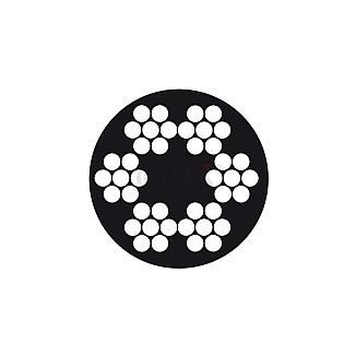 staalkabel 6x7 1 touwkern verzinkt pvc ommanteld 46mm 50 staalkabel 6x7 1 touwkern verzinkt pvc ommanteld 46mm 50