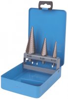 STEPPED DRILL BIT SET 3-PIECE (1PC)