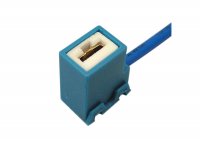 SUPPORT DE LAMPE H1 / H3 ANGLE CONNEXION CABLE 130MM (1PC)