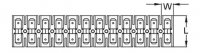 TERMINAL STRIP 12>12 6.3MM (5PCS)
