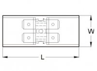 LINE SPLICE CONNECTOR 2>2 6.3MM (5PCS)
