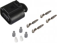 VAG CONNECTOR FEMALE OE: 1J0973703 3-WAY + TERMINALS AND SEALS (1 SET) (1PC)