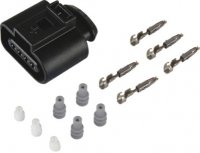 VAG CONNECTOR FEMALE OE: 1J0973704 4-WAY + TERMINALS AND SEALS (1 SET) (1PC)