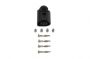 VAG CONNECTOR FEMALE OE: 4B0973712 4-WAY + TERMINALS AND SEALS (5 SETS) (1PC)