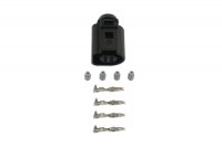 VAG CONNECTOR FEMALE OE: 4B0973712 4-WAY + TERMINALS EN SEALS (5 SETS)