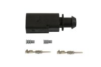 VAG CONNECTOR MALE OE: 1J0973802 2-WAY + TERMINALS AND SEALS (5 SETS) (1PC)