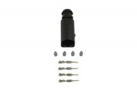 VAG CONNECTOR MALE OE: 4B0973812 4-WAY + TERMINALS AND SEALS (5 SETS) (1PC)