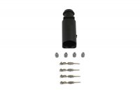 VAG CONNECTOR MALE OE: 4B0973812 4-WAY + TERMINALS EN SEALS (5 SETS)