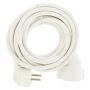 VERLENGSNOER MET RANDAARDE 2500W 3X1,0MM2 WIT 5 METER (1ST)