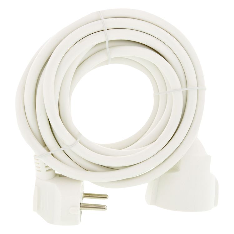 verlengsnoer met randaarde 2500w 3x10mm2 wit 5 meter 1st verlengsnoer met randaarde 2500w 3x10mm2 wit 5 meter 1st