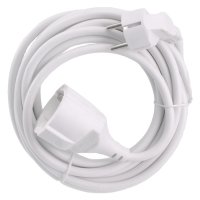 VERLENGSNOER MET RANDAARDE 2500W 3X1,5 MM WIT 5 METER (1ST)