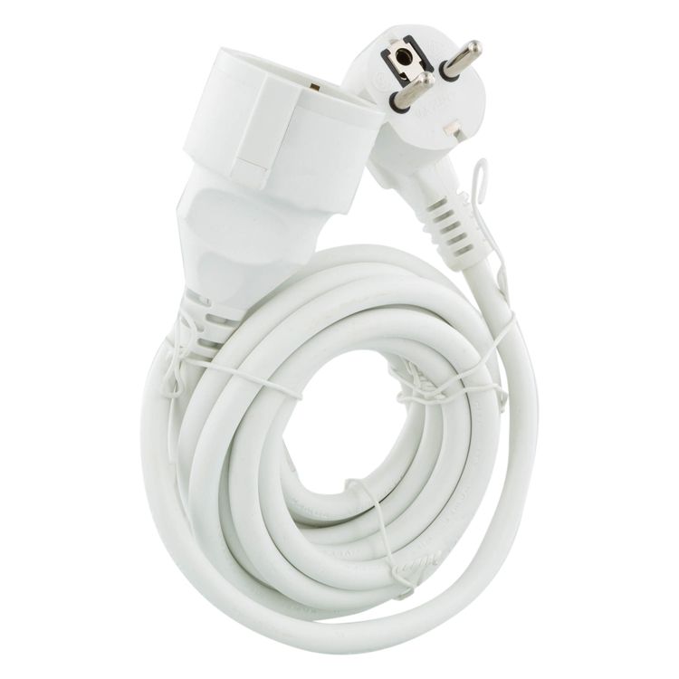 verlengsnoer met randaarde 2500w 3x15mm2 wit 3 meter 1st verlengsnoer met randaarde 2500w 3x15mm2 wit 3 meter 1st
