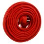 VERLENGSNOER MET RANDAARDE 3500W 3X1,5 MM ROOD 25 METER (1ST)