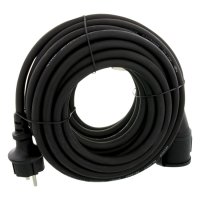 VERLENGSNOER NEOPREEN (IP44) 3X1,5MM2 ZWART 10 METER (1ST)